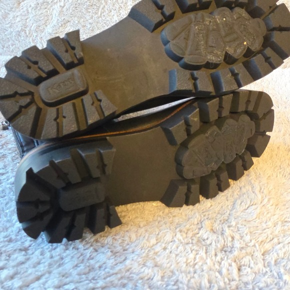 Kork-Ease Black Leather Combat Boots - Picture 9 of 10